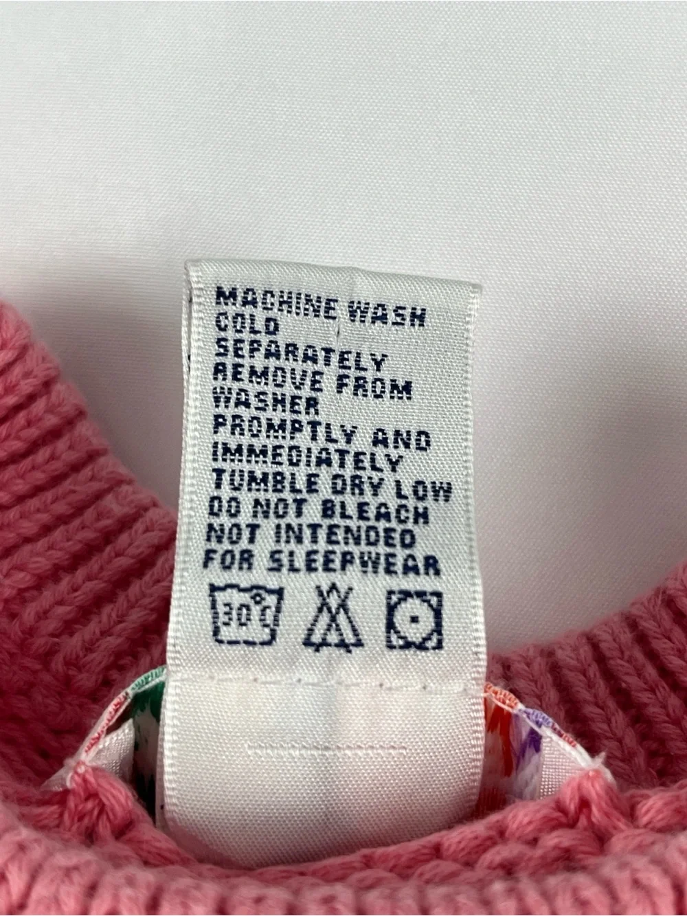 Gymboree 1998 Pink Cotton Flower Knit Vintage Sweater 3-4 M